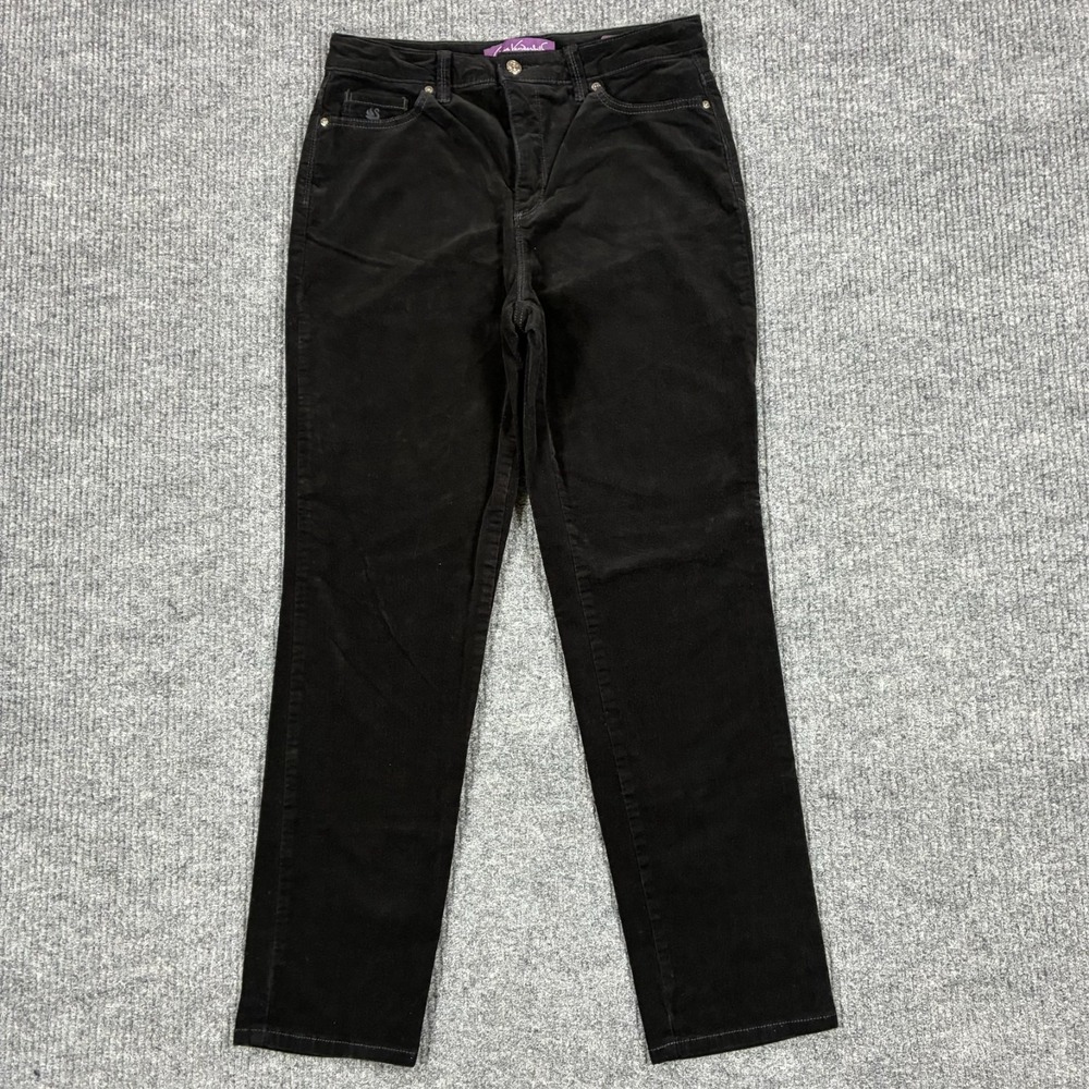 Gloria Vanderbilt Amanda 2.0 Slim Leg Jeans Womens 10 Black Casual High Rise